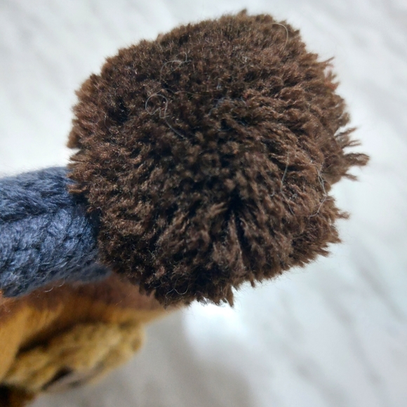 ❄️ Unique striped brown ear flap  Beanie - One of a Kind! ❄️ - Picture 4 of 9